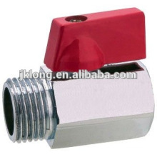 J2011 Brass Mini Ball Valve F/M chrome plated/ mini ball valve